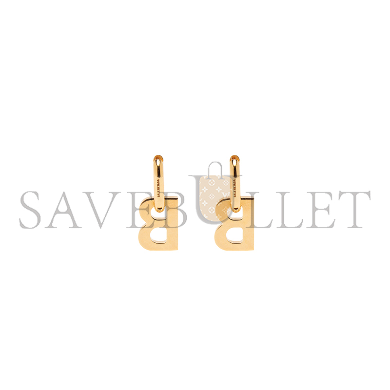 BALENCIAGA WOMEN'S B CHAIN XL EARRINGS IN GOLD 599233TZ99G0027 BALENCIAGA WOMEN'S B CHAIN XL EARRINGS IN GOLD 599233TZ99G0027